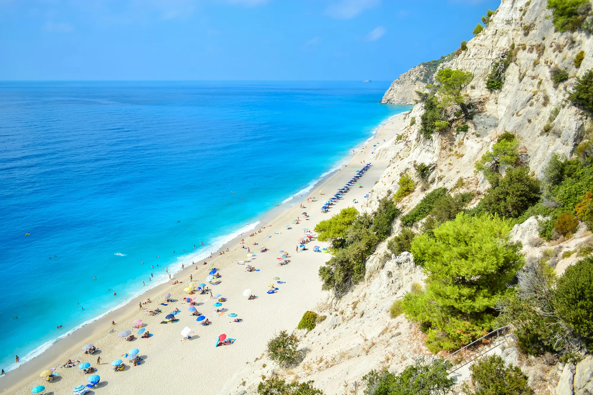 Egremni Beach - Beautiful beach in Lefkada, Greece